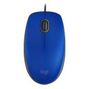 Ver imagem 1 de Mouse Optico M110 Silent Azul Usb Logitech