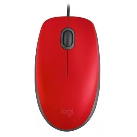 Mouse Optico M110 Silent Vermelho Usb Logitech