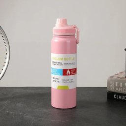 Garrafa Térmica Inox 800ml com Tampa:bege - 2