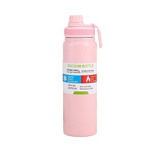 Garrafa Térmica Inox 800ml com Tampa:bege