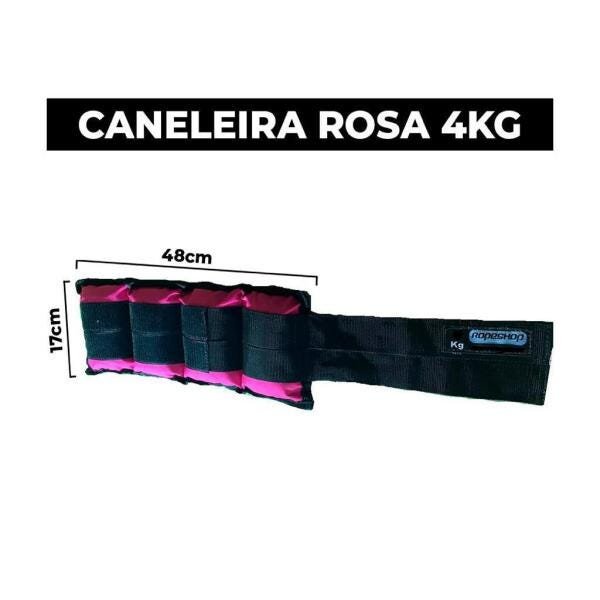 Caneleira / Tornozeleira 4 Kg Rosa - 2