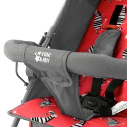 Carrinho Bebê Guarda Chuva 6-36 Meses 15Kg Zebra Star Baby - 6