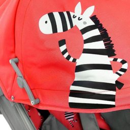 Carrinho Bebê Guarda Chuva 6-36 Meses 15Kg Zebra Star Baby - 10