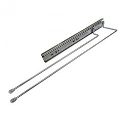 Porta Pano Duplo Cromado com Corrediça 42 Cm Jomer - 1