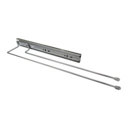 Porta Pano Duplo Cromado com Corrediça 42 Cm Jomer - 2