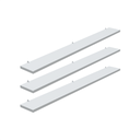 Ver imagem 1 de Kit 3 Prateleira Branca 90X10 + Suporte Flutuante Mdf  Organizadora Decoração Cozinha Banheiro Sala