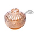 Ver imagem 2 de Meleira de Cristal Ecológico com Pegador Imperial Âmbar 12cm X 11,5cm - Lyor