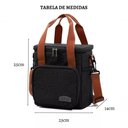 Ver imagem 3 de Bolsa Térmica Lancheira Alça Transversal Multiuso Moderna Reforçada Fitness Academia Trabalho