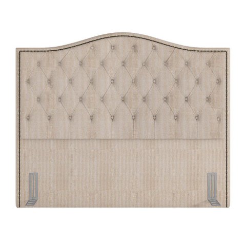 Cabeceira Casal Queen 160cm Siena P02 Linho Bege Cru - Mpozenato