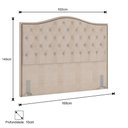 Ver imagem 4 de Cabeceira Casal Queen 160cm Siena P02 Linho Bege Cru - Mpozenato