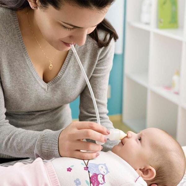 Aspirador Nasal Infantil Bebe Higiene Nariz Estojo Sugador - 4