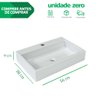 Kit 2 Cubas De Apoio Banheiro Sobrepor Retangular 56cm Rubi - 5