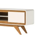 Ver imagem 5 de Rack TV 55 pol 150cm Orgânico 2 Portas Cecy Off White Z56 - Mpozenato