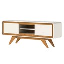 Ver imagem 2 de Rack TV 55 pol 150cm Orgânico 2 Portas Cecy Off White Z56 - Mpozenato