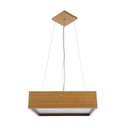Ver imagem 4 de Lustre Pendente Madeira Quadrado 40cm - 4 Luzes E27 - Freijó