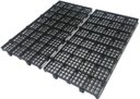 Ver imagem 2 de Kit 16 Pisos Plástico Preto Estrado Pallet Palete 50X25Cm