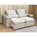 Ver imagem 2 de Sofá Retrátil Reclinável 1,80 M Bege 511 Zuqui Plus