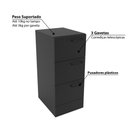 Ver imagem 3 de Gaveteiro Zurique com 3 Gavetas - Preto