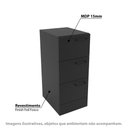 Ver imagem 2 de Gaveteiro Zurique com 3 Gavetas - Preto