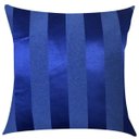 Ver imagem 5 de Kit 4 Capas de Almofadas Composê Medalhão e Listrado Azul Royal 45cmx45cm