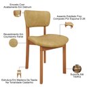 Ver imagem 6 de Kit 02 Cadeiras para Sala de Jantar Cozinha Living Estofada Dara L02 Couríssimo Fendi - Lyam Decor