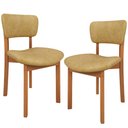 Ver imagem 3 de Kit 02 Cadeiras para Sala de Jantar Cozinha Living Estofada Dara L02 Couríssimo Fendi - Lyam Decor