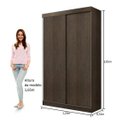 Ver imagem 5 de Guarda-Roupa Solteiro 2 Portas de Correr Medellín Mapi Móveis