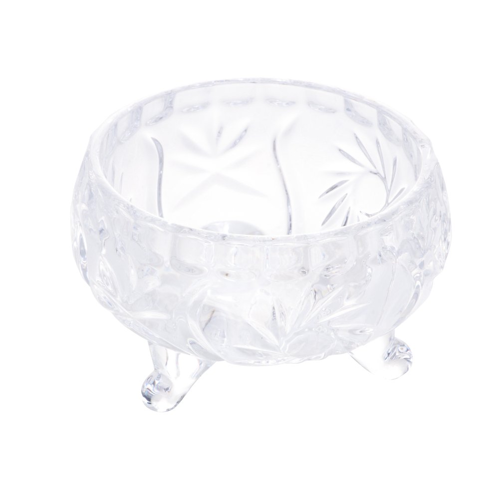 Mini Bowl de Cristal C/Pé Prima Transparente 8cm Lyor - 1