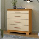 Ver imagem 1 de Cômoda 90cm 4 Gavetas - Ssx Multicoisas