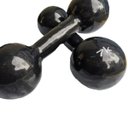 Ver imagem 2 de Par de Halteres Bola Cotonete Ahead Sports Preto 7kg
