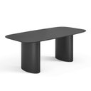 Ver imagem 1 de Mesa de Jantar Orgânica Tivoli 220cm X 110cm 8 Lugares Lamina Cinamomo Preto