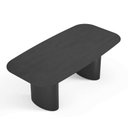 Ver imagem 2 de Mesa de Jantar Orgânica Tivoli 220cm X 110cm 8 Lugares Lamina Cinamomo Preto