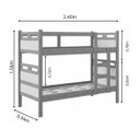 Ver imagem 6 de Beliche Jaspe Compacta Grade Escada Colchões Inclusos D20:branco