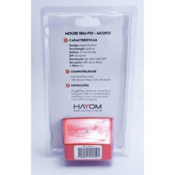 Mouse sem Fio Wireless Hayom Mu-2913 1600dpi Usb 2,4ghz - 5