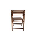 Ver imagem 2 de Cadeira Dobrável em Madeira com Encosto Palito Reclinável e Assento Multilaminado Castanho