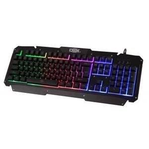 Teclado Gamer Semi Mecânico com iluminação LED LTK-025 DEX Preto
