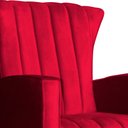 Ver imagem 2 de Poltrona Estofada de Balanço Melinda Veludo Vermelho - Lm Decor