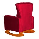 Ver imagem 4 de Poltrona Estofada de Balanço Melinda Veludo Vermelho - Lm Decor