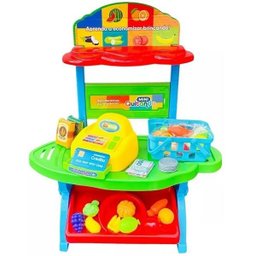 Brinquedo Mini Quitanda Feirinha com Caixa Registradora Paki Toys - 3