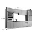 Ver imagem 5 de Kit de Cozinha Completa 8 Peças Connect (2 Armários 2 Balcões 2 Paneleiros ) Duna/cristal