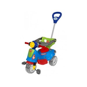 Triciclo Avespa Infantil Retrô Empurrador Colorido - Maral - Estilo e Diversão para Os Pequenos