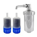 Ver imagem 1 de Filtro Copo Abs Refil Universal Para Torneira Com 2 Refil