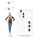 Ver imagem 5 de Guarda Roupa Casal Imperador Plus 2 Portas e Cômoda Sapateira Imperial 5 Gavetas Cinamomo Areia