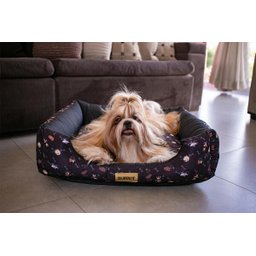 Cama Quadrada Para Cachorro Ou Gato Luppet Preto Cachorro G - 6