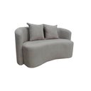 Ver imagem 5 de Sofá Decorativo Montreal 180cm Orgânico Bouclé Cinza Claro