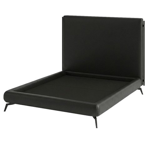 Cama King Pés Ferro Nami com Cabeceira Parise Corano Preto - Nexta Casa