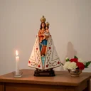 Ver imagem 2 de Imagem de Nossa Senhora de Nazaré de Borracha Inquebrável - 20 cm