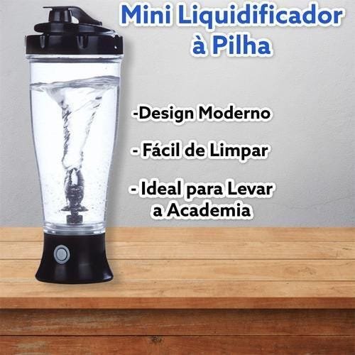 Mini Coqueteleira Mixer Liquidificador Para Academia 300Ml - 4