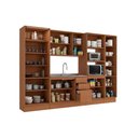 Ver imagem 7 de Cozinha Modulada Completa Ciela 5 Peças 1 Aéreo + Balcão +3paneleiros C5p52 Canela Azul Profundo