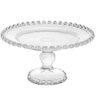 Boleira de Cristal Coração 19,5cm Prato Bolo Pedestal Lyor Doces Sobremesas - 1